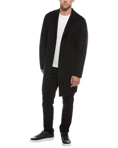 Theory Almec Wool & Cashmere-blend Coat In Black