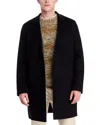 Theory Almec Wool & Cashmere Coat In Black/charcoal Melange