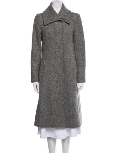 Pre-owned Theory Alpaca Coat In Gray