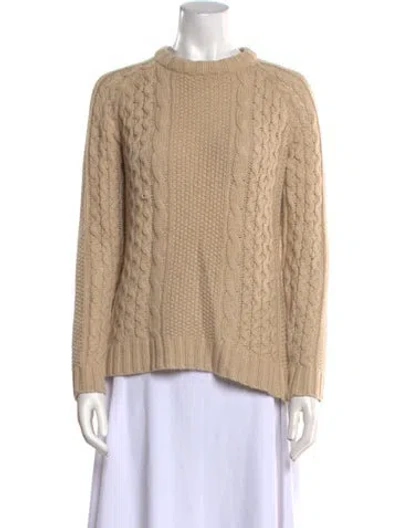 Pre-owned Theory Alpaca Crew Neck Sweater In Neutral