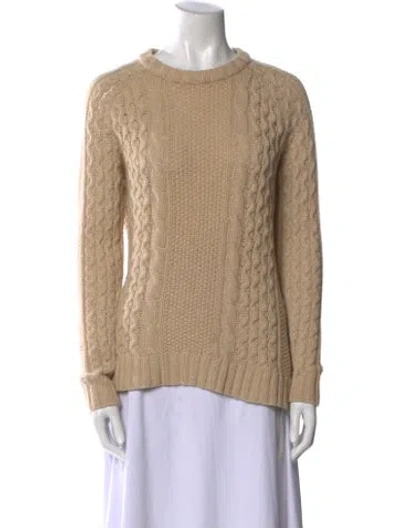 Pre-owned Theory Alpaca Crew Neck Sweater In Neutral