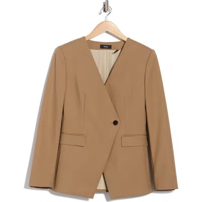 Theory Angle Jacket In Brown