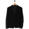 Theory Angled Stretch Wool Blazer In Black