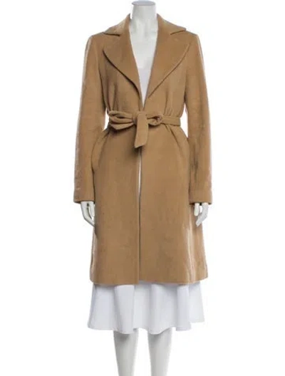 Pre-owned Theory Angora Peacoat In Neutral