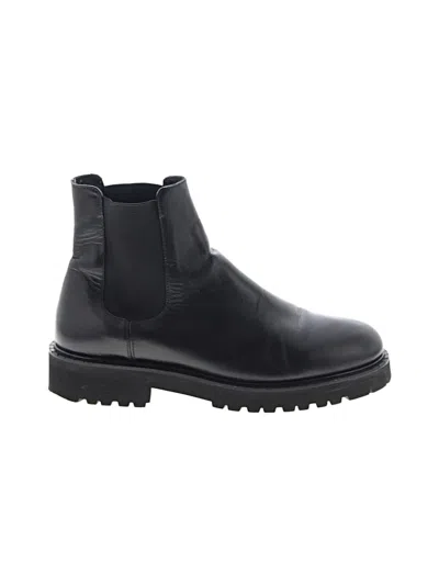 Pre-owned Theory Ankle Boots In Black