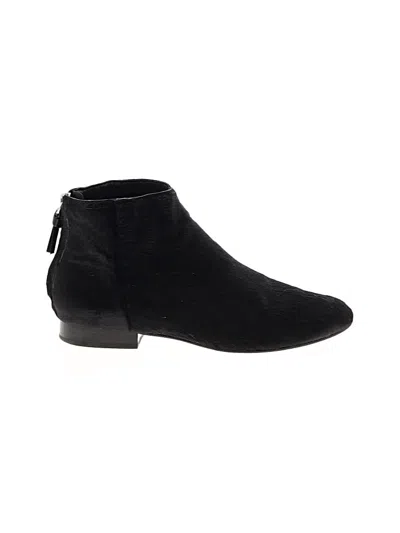 Pre-owned Theory Ankle Boots In Black