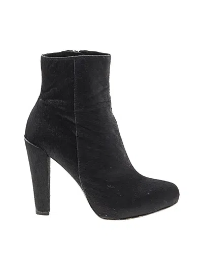 Pre-owned Theory Ankle Boots In Black