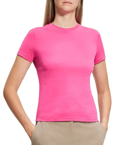 Theory Apex Tiny Tee In Pink