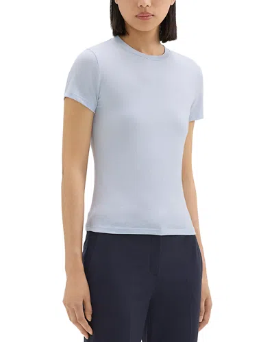 Theory Tiny Apex Organic Pima Cotton T-shirt In Blue