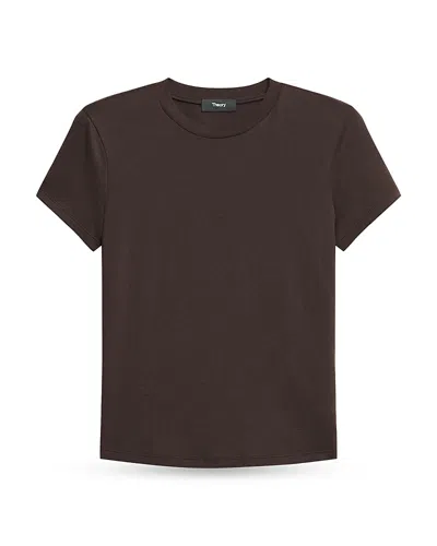 Theory Apex Tiny Tee In Brown