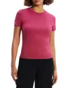 Theory Tiny Tee In Deep Rose