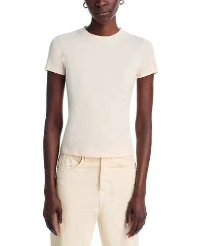 Theory Apex Tiny Tee In Neutral