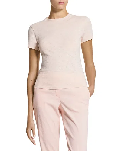Theory Apex Tiny Tee In Pink