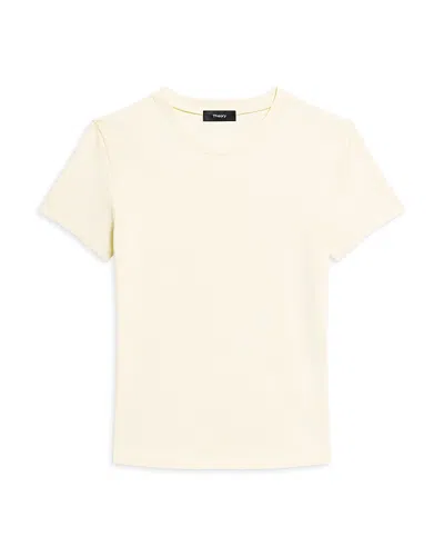 Theory Apex Tiny Tee In Neutral
