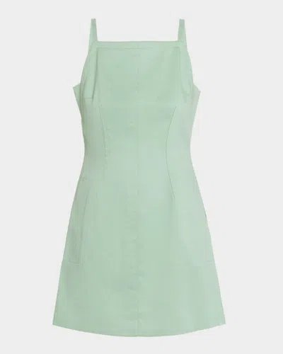 Theory Apron Mini Dress In Green