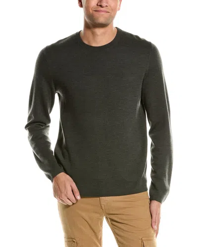 Theory Arnaud Wool Crewneck Sweater In Green
