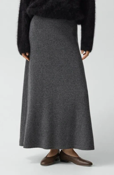 Theory Knit Pull-on Skirt In Astor Wool In Gray