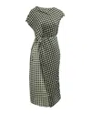 Theory Asymmetric Check Dress In Black Silk In Black