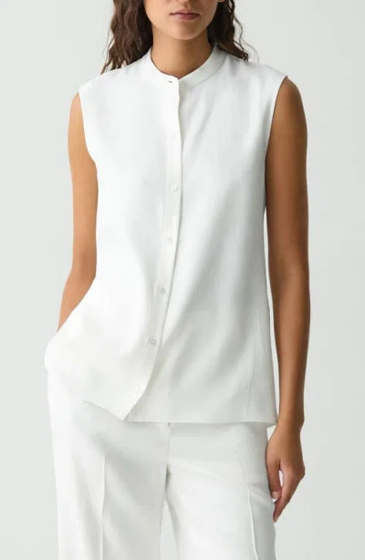 THEORY THEORY ASYMMETRIC DRAPE SLEEVELESS TOP