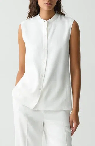 THEORY THEORY ASYMMETRIC DRAPE SLEEVELESS TOP