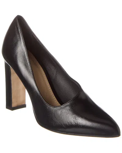 Theory Asymmetric Leather Pump In Black