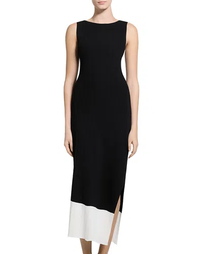Theory Asymmetric Maxi Dress In Black