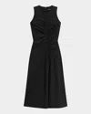 Theory Asymmetric Ruched Tank Dress