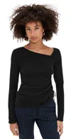 Theory Asymmetric Top Black In Black