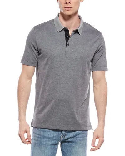 Theory Atlas Polo Shirt In Black