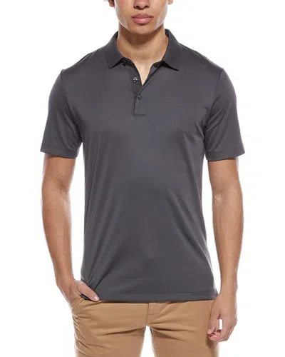 Theory Atlas Polo Shirt In Gray