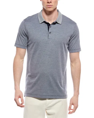 Theory Atlas Polo Shirt In Grey