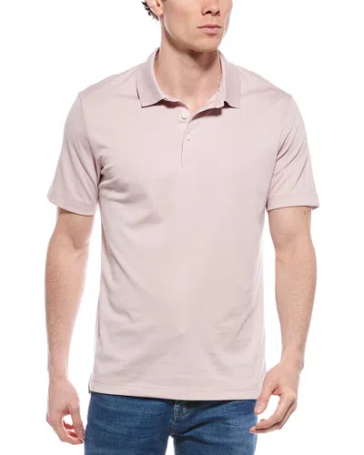Theory Atlas Polo Shirt In Pink