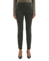 Theory Adbelle Ponte Leggings In Deep Green