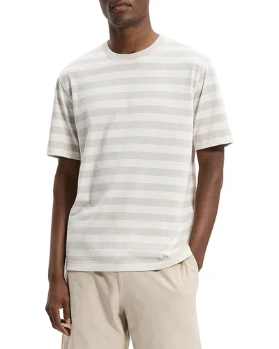 Theory Relaxed Stripe Pima Cotton T-shirt In Multi