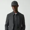 Theory Baseball Cap In Motion Wool In Gray