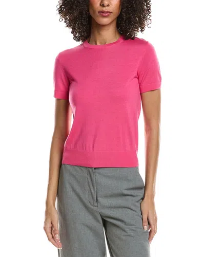 Theory Basic Sweater In Pink