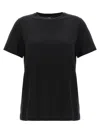 Theory Black Crewneck T-shirt In Black