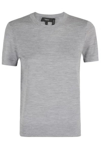 Theory Basic Tee P Regal Wo In Gray