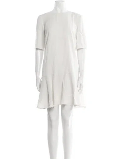 Pre-owned Theory Bateau Neckline Mini Dress W/ Tags In Neutral