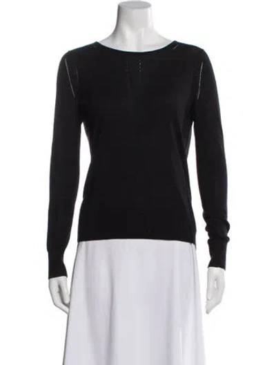 Pre-owned Theory Bateau Neckline Sweater In Gray