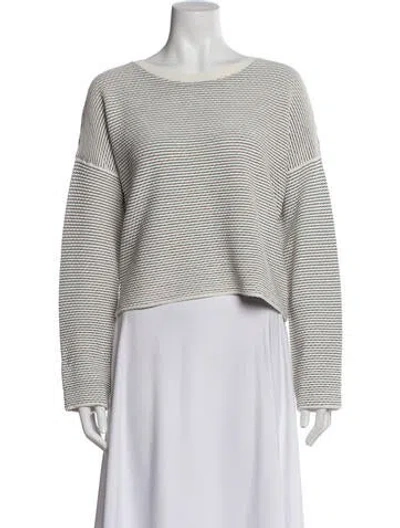 Pre-owned Theory Bateau Neckline Sweater In Multi