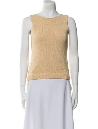 Pre-owned Theory Bateau Neckline Sweater In Neutral