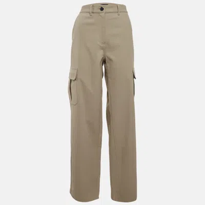 Theory Beige Neoteric Twill Cargo Pants In Neutral