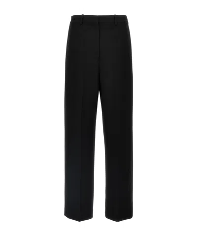 Theory Belt-loop Casual Pants In Black