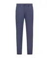 Theory Belt-loop Casual Pants In Blue