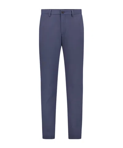 Theory Belt-loop Casual Pants In Blue