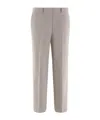 Theory Belt-loop Casual Pants In Gray