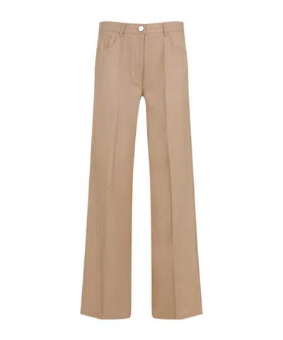 Theory Belt-loop Casual Pants In Nude