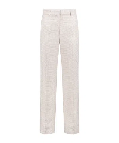 Theory Belt-loop Casual Pants In White