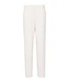 Theory Belt Loop Casual Pants In White